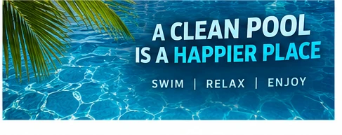 A clean pool is a happier place — swim, relax, enjoy