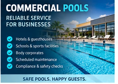 Commercial pools — large lap pool at a hotel or sports facility